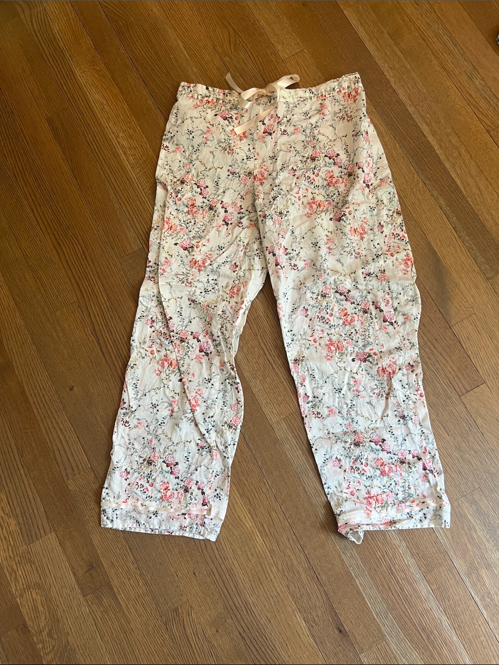 Women’s Papinelle Floral Cream Lounge Pants - Lightweight Comfort